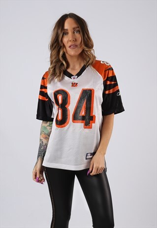 VINTAGE REEBOK NFL T-SHIRT JERSEY TOP FOOTBALL 12 - 14 FACN