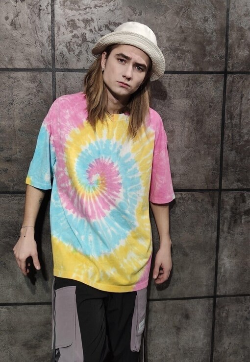 Pastel Rainbow Tie Dye Shirt