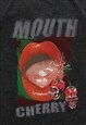 LIPSTICK T-SHIRT VINTAGE WASH MOUTH PRINT TOP RETRO RAVE TEE