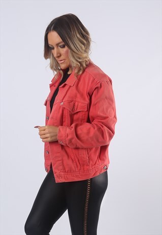 DENIM JACKET OVERSIZED FITTED VINTAGE MUSTANG UK 14 (EANG)