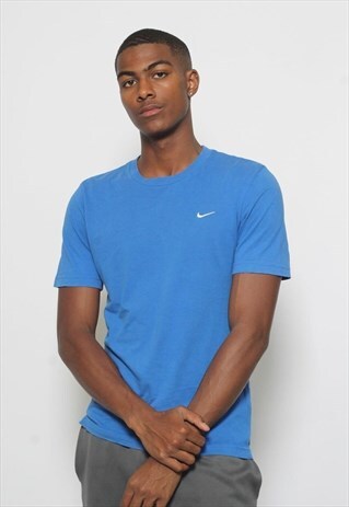 VINTAGE NIKE LOGO T-SHIRT BLUE