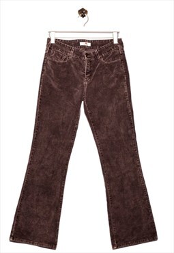 Vintage Levis Corduroy trouser pockets with button Purple