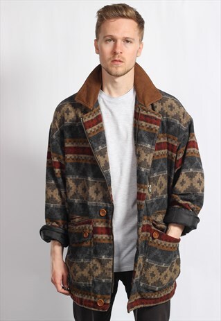 VINTAGE AZTEC FESTIVAL JACKET