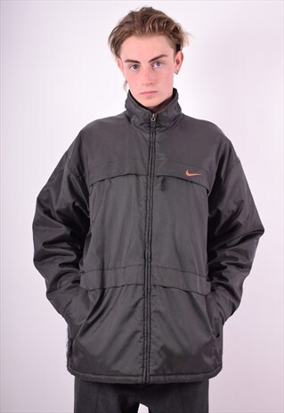 NIKE MENS VINTAGE JACKET LARGE GREY 90'S