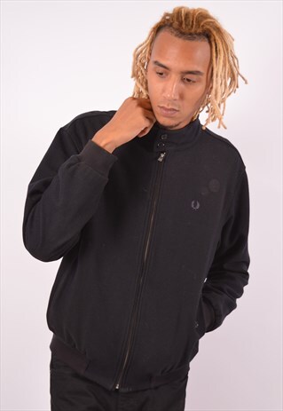 VINTAGE FRED PERRY BOMBER JACKET BLACK