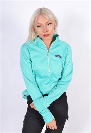 VINTAGE PATAGONIA 1/4 ZIP SWEATSHIRT GREEN