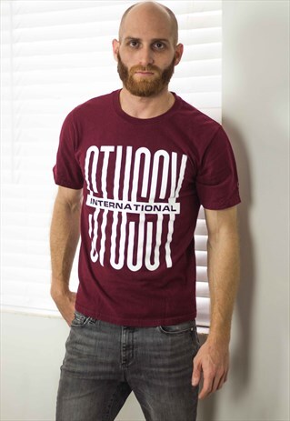 VINTAGE STUSSY T-SHIRT LOGO 90S S 6