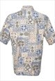 VINTAGE 1990S PIERRE CARDIN FRUIT PRINT SHIRT - L