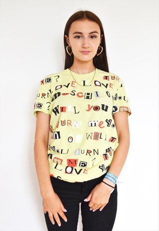 MOSCHINO CHEAP & CHIC MONOGRAM SLOUCH T SHIRT