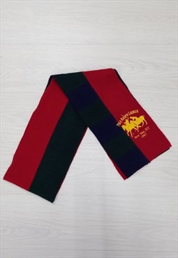 00s Polo Ralph Lauren Scarf Red Multi