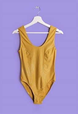 Vintage Y2K Gold Bodysuit /One-piece
