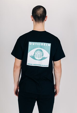 OUTSIDEIN BLACK GREEN T-SHIRT