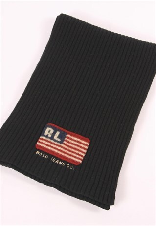 POLO JEANS CO RALPH LAUREN USA FLAG LOGO KNITTED SCARF