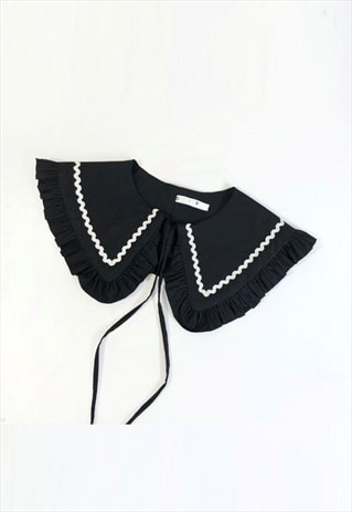 OVERSIZED COLLAR WHITE COTTON