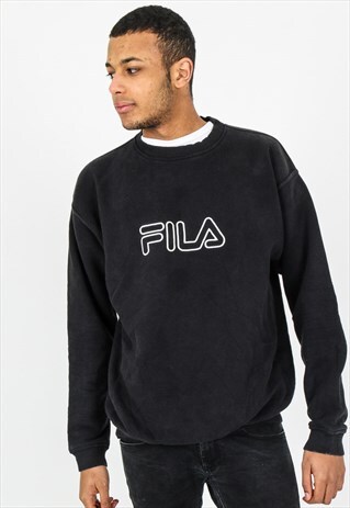 VINTAGE FILA EMBROIDERED SWEATSHIRT