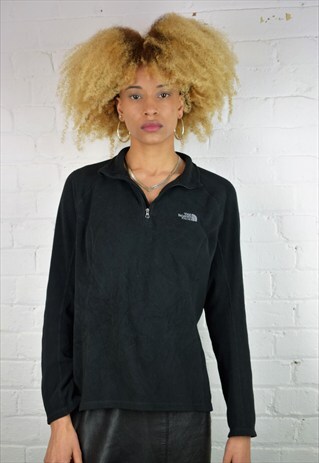 VINTAGE 90'S NORTH FACE 1/4 ZIP FLEECE SWEATSHIRT