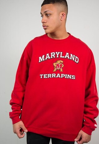 ADIDAS SWEATSHIRT USA MARYLAND TERRAPINS COLLEGE