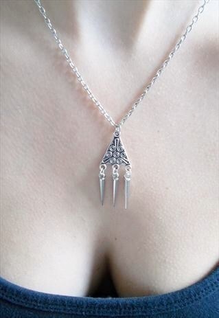 SPIKE NECKLACE - SILVER NECKLACE