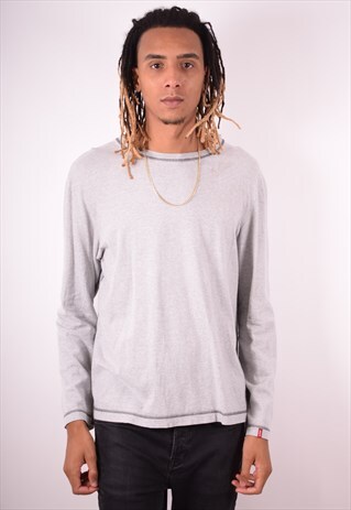 LEVI'S MENS VINTAGE TOP LONG SLEEVE XL GREY 90S