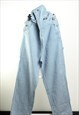 Vintage OshKosh Striped Dungarees Blue and White