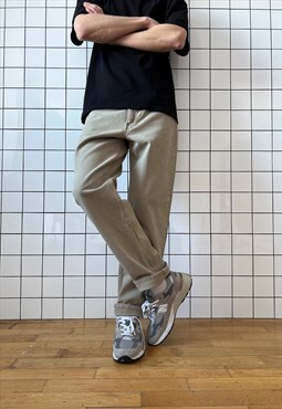 Vintage LEVIS 555 Jeans Denim Pants 90s Beige