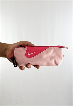 Deadstock Vintage Nike Swoosh Makeup/Pencil Case in Pink