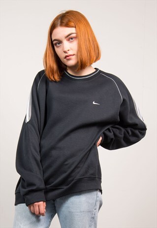VINTAGE 90'S NIKE NAVY BLUE SWEATSHIRT JUMPER