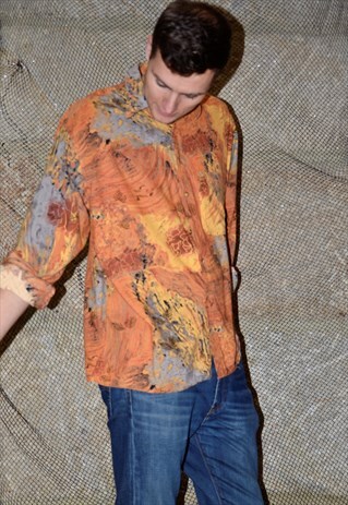 VINTAGE CRAZY SHIRT IN ORANGE
