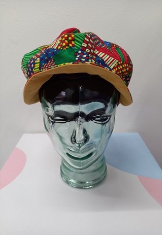 80s Vintage Hat Baker Cap Multicoloured