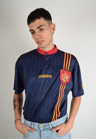 VINTAGE ADIDAS FOOTBALL SHIRT / JERSEY SPAIN (2786)