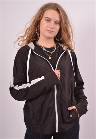 VINTAGE CHAMPION HOODIE SWEATER BLACK