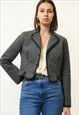 70S VINTAGE TYROL DIRNDL WOOL MAXI SLEEVE MIDI BLAZER 4757