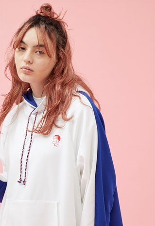 BIG PARKA WHITE/ BLUE