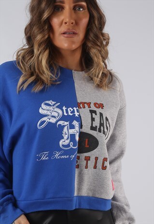 VINTAGE CROPPED SWEATSHIRT OVERSIZED BICH REBORN 6 - 8 (ELAW