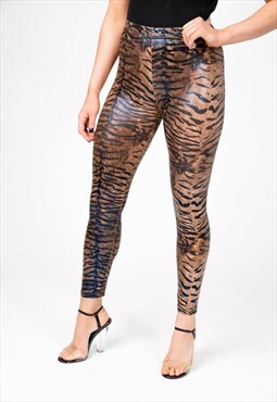Tiger Print Legging High Waist Wild Party Jegging Trousers