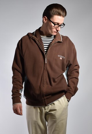 VINTAGE EARLY 2000S HACKETT ZIPPED SWEATSHIRT