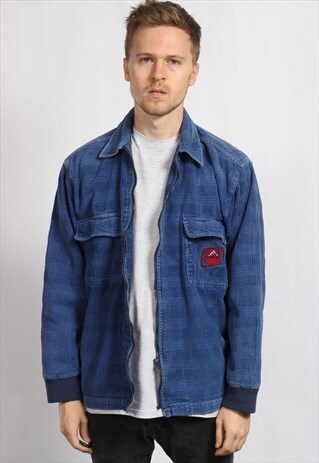 VINTAGE ZIP UP CORDUROY SHIRT