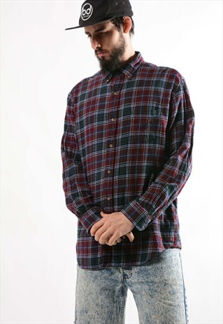 VINTAGE RED CHAPS SHIRT.