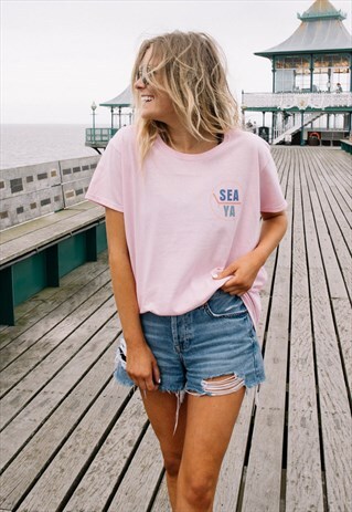 SEA YA WOMEN'S SLOGAN T SHIRT