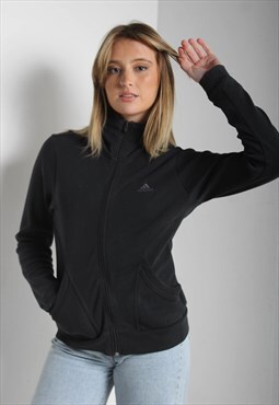 Vintage Adidas Full Zip Sweatshirt Black