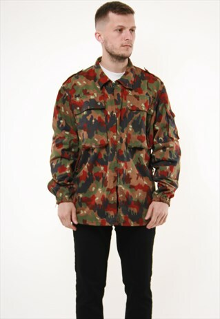 90S VINTAGE OLDSCHOOL MILITARY RARE KHAKI JACKET 14158