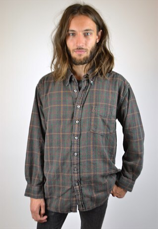 VINTAGE 90'S CHECKED FLANNEL SHIRT