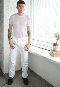 Vintage HUGO BOSS White Line Trousers