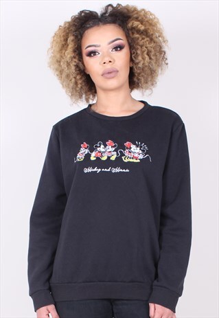 VINTAGE BLACK SWEATSHIRT DISNEY