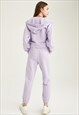 WOMAN KNITTED JOGGER - LILAC