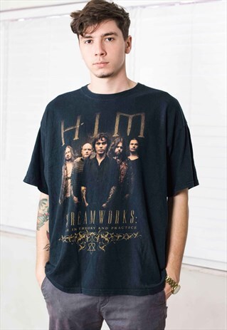 VINTAGE HIM TOUR T-SHIRT LOGO 90S XL 8.1