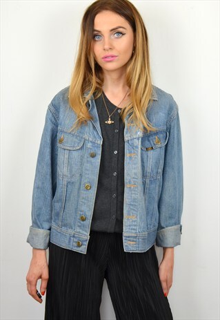 VINTAGE 90S LIGHT BLUE LEE DENIM JACKET