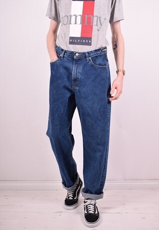 RALPH LAUREN MENS VINTAGE JEANS W32 L32 BLUE 90'S