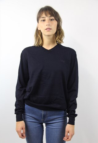 VINTAGE HUGO BOSS NAVY JUMPER