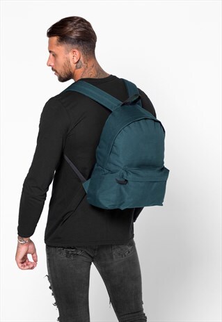ESSENTIAL RUCKSACK BACKPACK BAG - TEAL BLUE